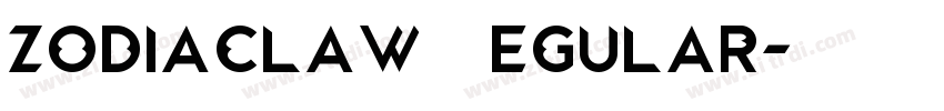 zodiaclaw Regular字体转换